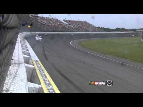 2011 R#15 Michigan 04.Andy Lally & Juan Montoya crash
