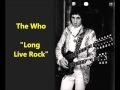 The Who "Long Live Rock" live for BBC radio Pete Townshend sings classic rock