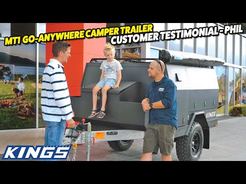 MT1 Go-Anywhere Camper Trailer Owner Phil picks up his new trailer!