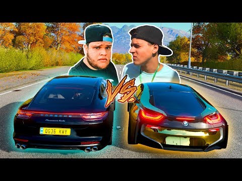 Edukof VS Jon Vlogs - Porsche Panamera VS BMW I8 - Racha De Rua - Forza Horizon 4