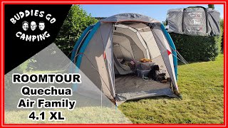 Roomtour Quechua Air seconds family 4.1 XL "Decathlon Zelt"