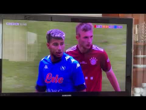 Bayern Monaco - Napoli  0-3, terzo gol di Machach (amichevole 31 luglio 2021)