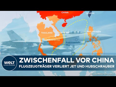 CHINA: Debakel für die USA! Flugzeugträger verliert Kampfjet und Hubschrauber!
