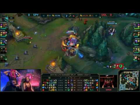 SPY vs UOL Highlights Game 1 | EU LCS Summer 2017 W3D2 | Splyce vs Unicorns of Love