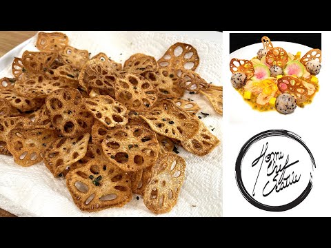 Lotus Root Chips - Tasty and a Beautiful Garnish