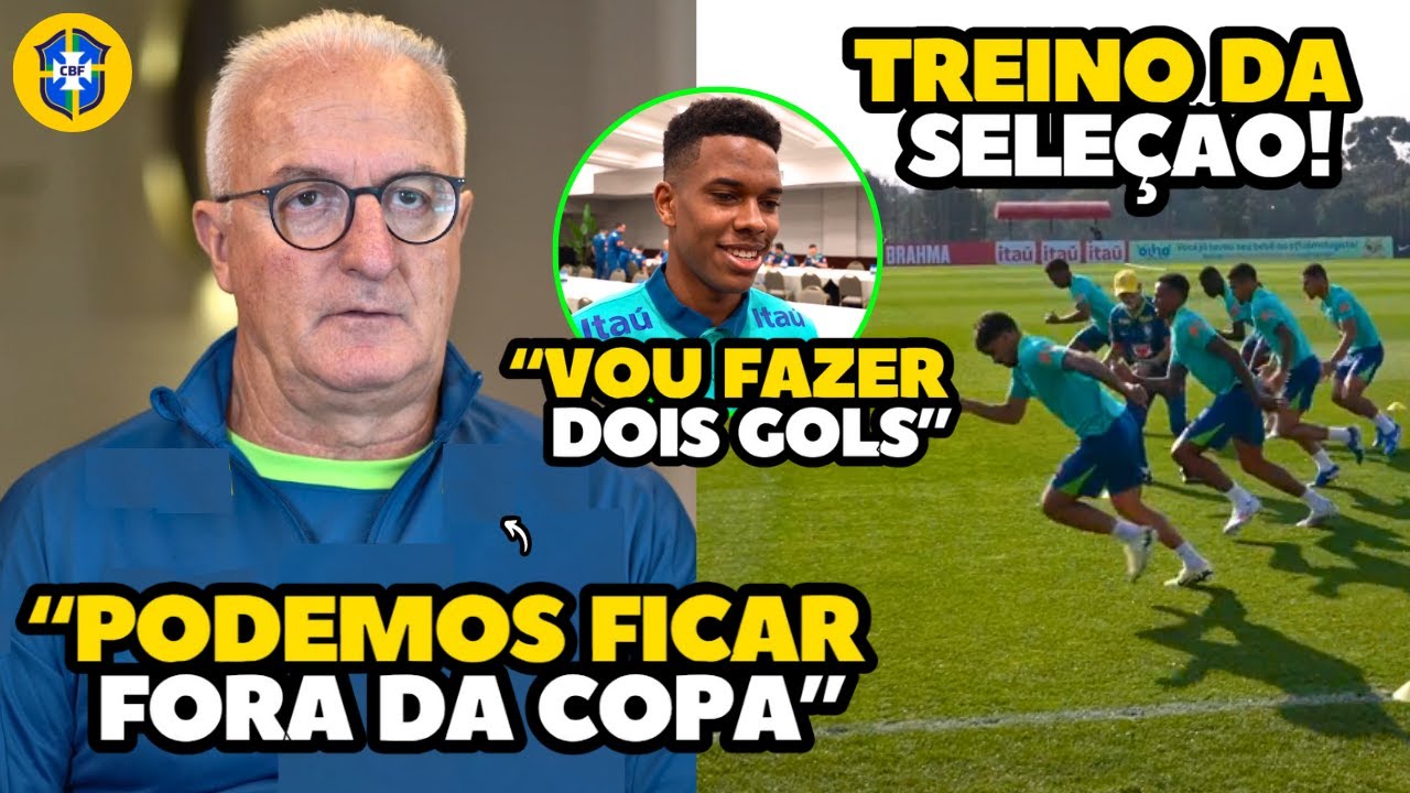 TREINO DA SELEÇÃO BRASILEIRA PARA CONTINUAÇÃO DAS ELIMINATÓRIAS DA COPA DO MUNDO!!