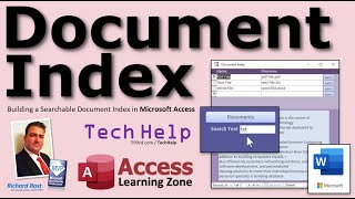 Building a Searchable Document Index in Microsoft Access (Word Docs, PDF Files, Text Files, etc.)