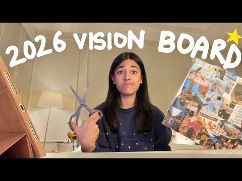 MAKE YOUR 2026 VISION BOARD WITH ME *live* 💌⭐️