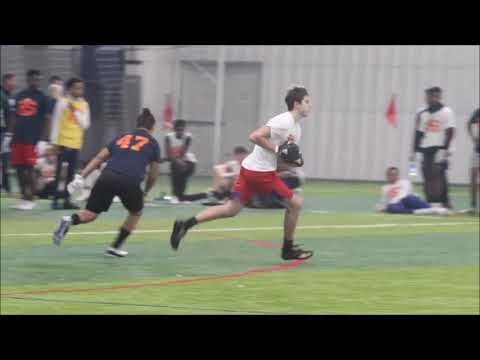 Walled Lake Western 2022 WR Aidan Vaughan highlights from Rising Stars 250 Underclassmen Showcase