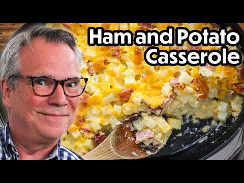 An AMAZING Leftover Ham and Potato Casserole recipe