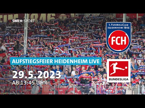 Live: Aufstiegsfeier 1. FC Heidenheim | SWR Sport