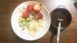 ミニオンチョコフォンデュ♪(๑ᴖ◡ᴖ๑)♪