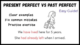 Present Perfect vs Past Perfect | Easy Grammar Lesson with Examples & Practice