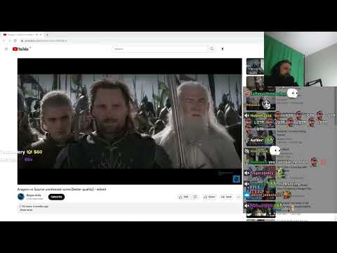 Forsen Reacts to Aragorn vs Sauron unreleased scene (better quality) - edited