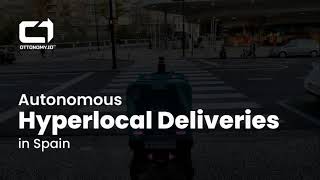 Watch #ottobots on #GoggoNetwork #LIVE in the streets of #spain - busy making #hyperlocaldeliveries
