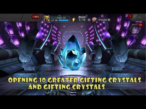 Opening 10 Greater Gifting Crystals and Gifting Crystals | MCOC