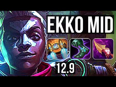 EKKO vs ZOE (MID) | 10/1/5, 2.4M mastery, 7 solo kills, Legendary, 500+ games | EUW Diamond | 12.9