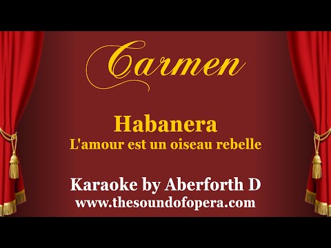 CARMEN KARAOKE 06 - L'amour est un oiseau rebelle (Habanera) | Aberforth D