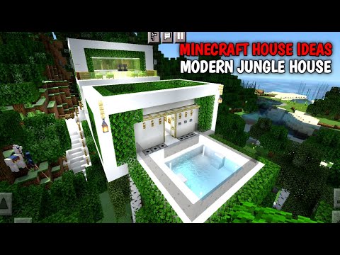 Zidine Gaming - Minecraft House Ideas: Modern Jungle House Design