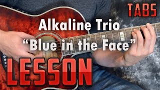 Blue in the Face-Alkaline Trio-Chords and Rhythm Guitar Lesson -Acoustic Songs-Punk