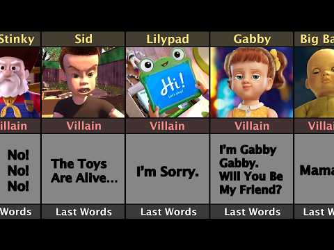 Toy Story 1, 2, 3, 4 And 5 Villain Last Words