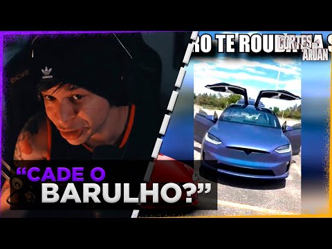 ARUAN REAGE A MOTIVOS PRA TER UM TESLA PART2 (ZUEIRA INSANA) - Cortes do Aruan