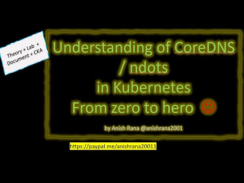 Understanding of CoreDNS in Kubernetes | ndots in resolv.conf file| coredns configmap | kube-dns