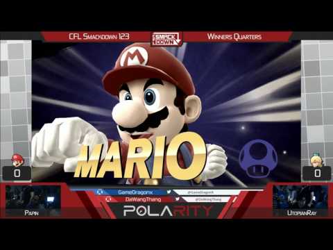 CFL Smackdown 123 WiiU - Papin (Mario) vs UtopianRay (Rosalina) - Winners Quarters