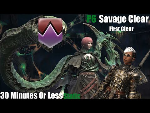 Pandaemonium Abyssos SAVAGE: P6S - Hegemone | 30minutes or Less(Static) First Clear FFXIV Drk POV