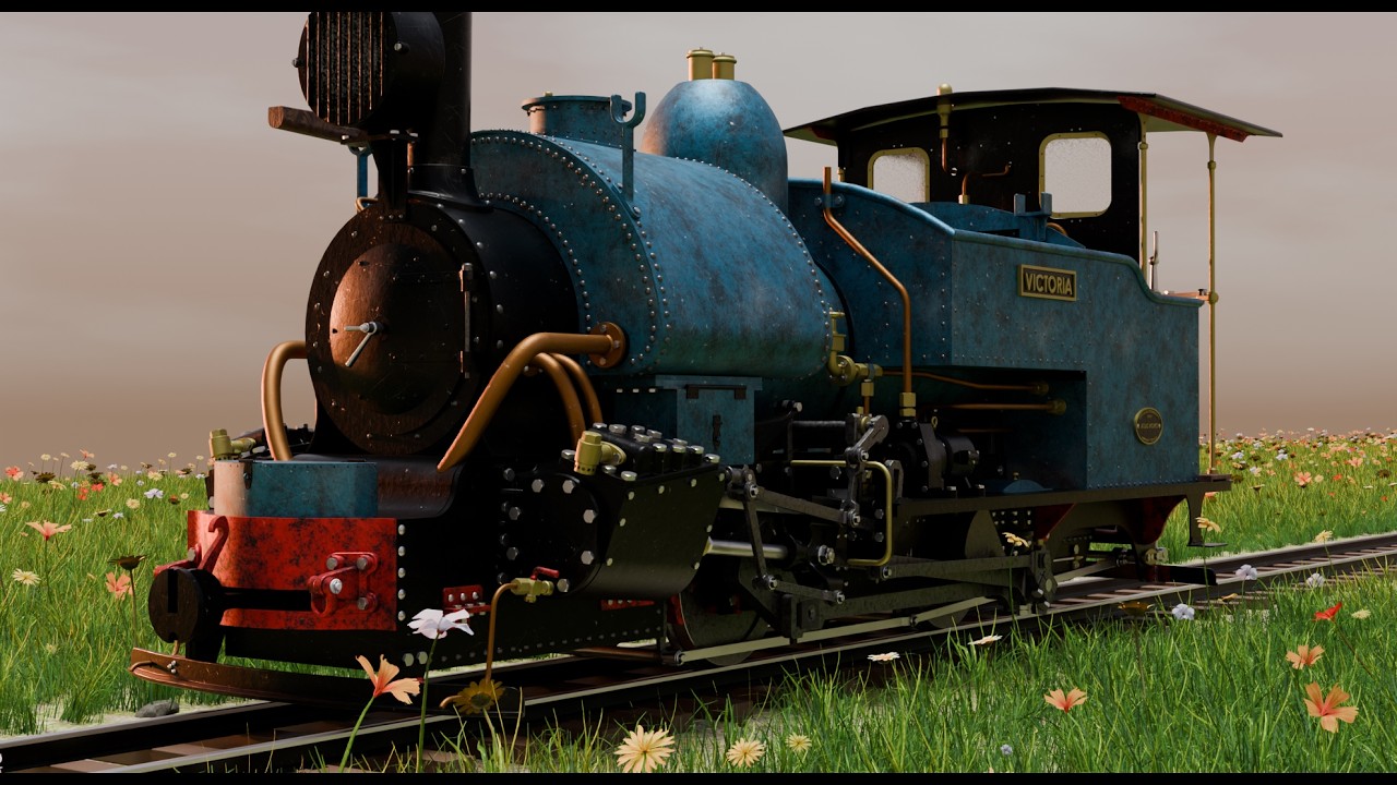 Steam engine 3D Model