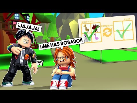 Mi Bebé Es Una Estafadora Y Roba Mascotas Legendarias En - hackear roblox adopt me robar mascotas