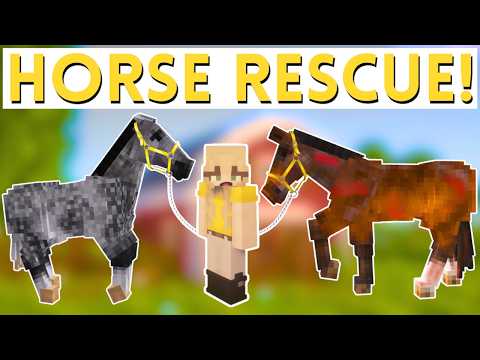 Rescuing Horses From an Abandoned Farm! | Minecraft SWEM RRP