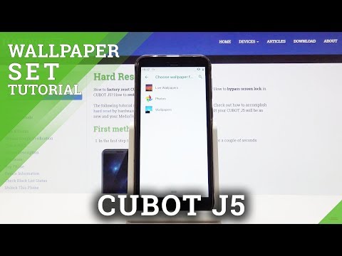 How to Change Wallpaper in CUBOT J5 - Desktop Update