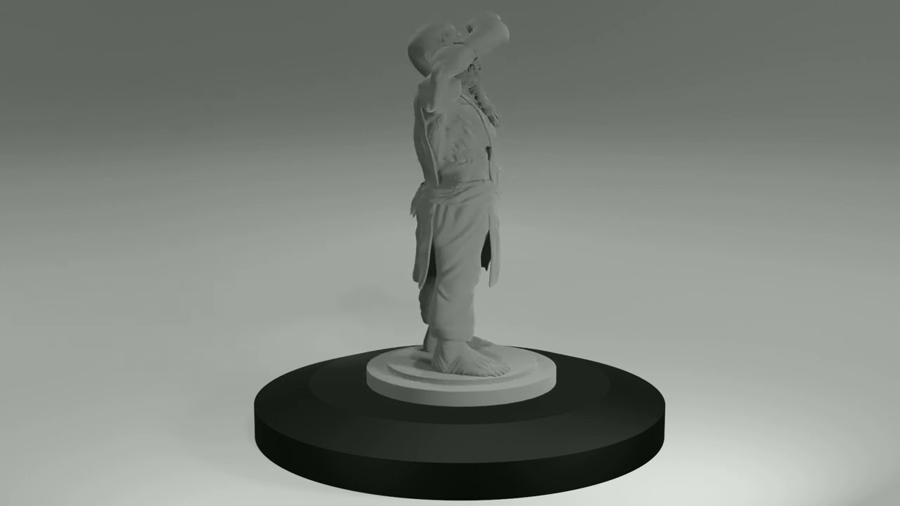 Dwarf Blacksmith With Ring 3D Print Model