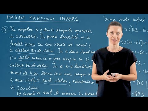 Metoda mersului invers - Partea 2-a - Matematica - Clasa a V-a