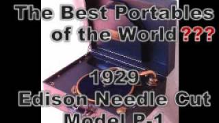 Edison P-1 Needle Cut Portable Phonograph 1933 Dick Rose Remember my Forgotten Man