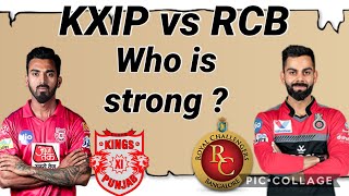 IPL 2020 KXIP VS RCB Team Comparison | Kings XI Punjab vs Royal Challengers Bangalore |