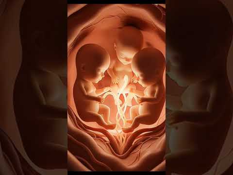 👶 Two Babies Moving Inside the Womb | A Realistic AI Visualization of Life Before Birth ✨#baby