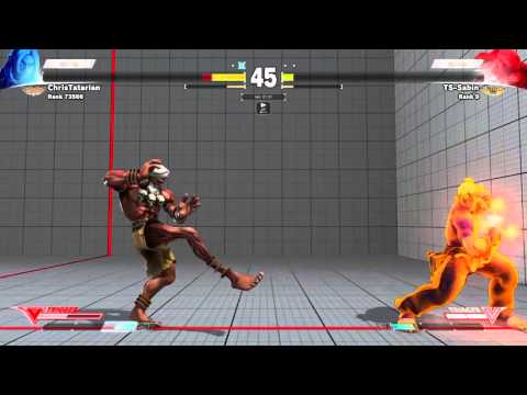 SFV - ChrisTatarian (Ken) Vs  TS-Sabin (Dhalsim)