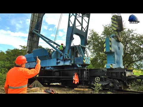 Macara de Mare Tonaj TAKRAF EDK-1000 Big Rail Crane în Râpa de Jos - 14 September 2022