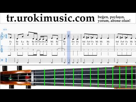 Keman dersleri Axel F - Crazy Frog Notalar Eğitim um-i723