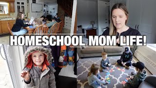 HOMESCHOOL VLOG, ICE STORM, & EASTER DECOR! | MOM DAY IN THE LIFE