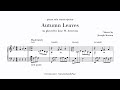 Autumn Leaves For Solo Piano Sheet Music Transcription