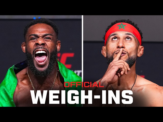 UFC Vegas 116 Weigh-Ins | Sterling vs Zalal (Official Results & Faceoffs)