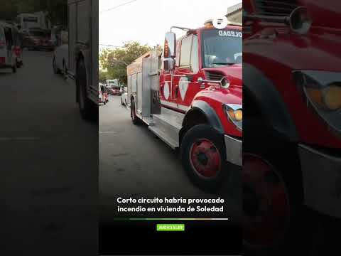 Corto circuito habría provocado incendio en vivienda de Soledad
