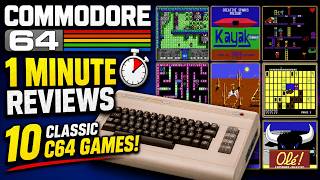 10 Commodore 64 Games 1 Minute Each - Which One Surprised Me Most?