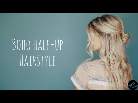 Boho Half-Up Hairstyle