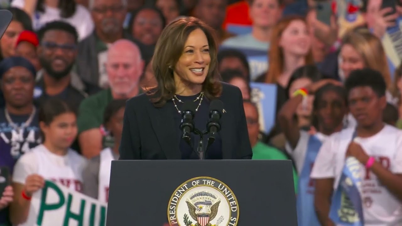 Kamala Harris holds rally in Philadelphia