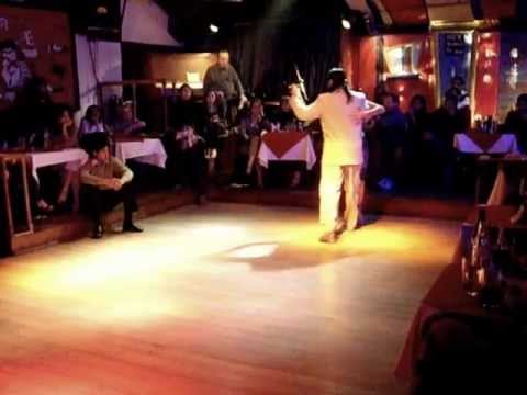  Andres Laza Moreno  and  Samantha Dispari  are  dancing  to  a  tango