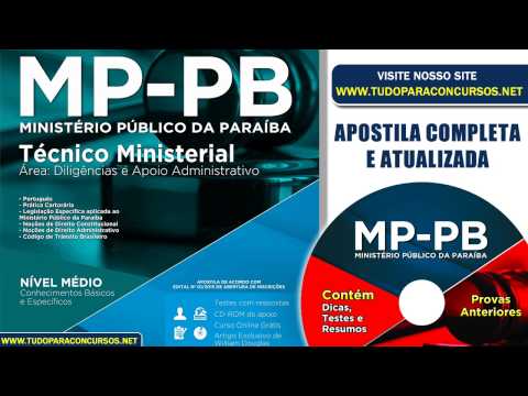 Apostila MP-PB 2015 - Tecnico Ministerial (Nivel Medio)